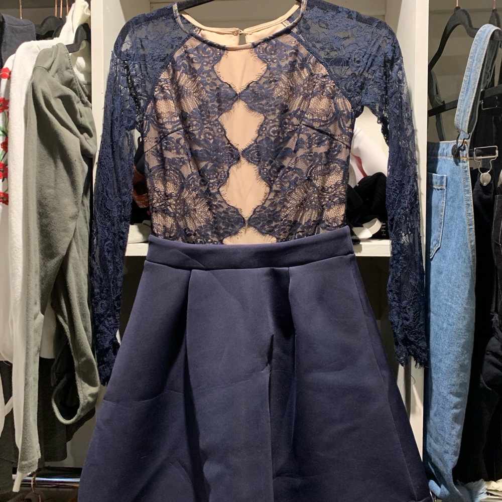 Navy blue dress